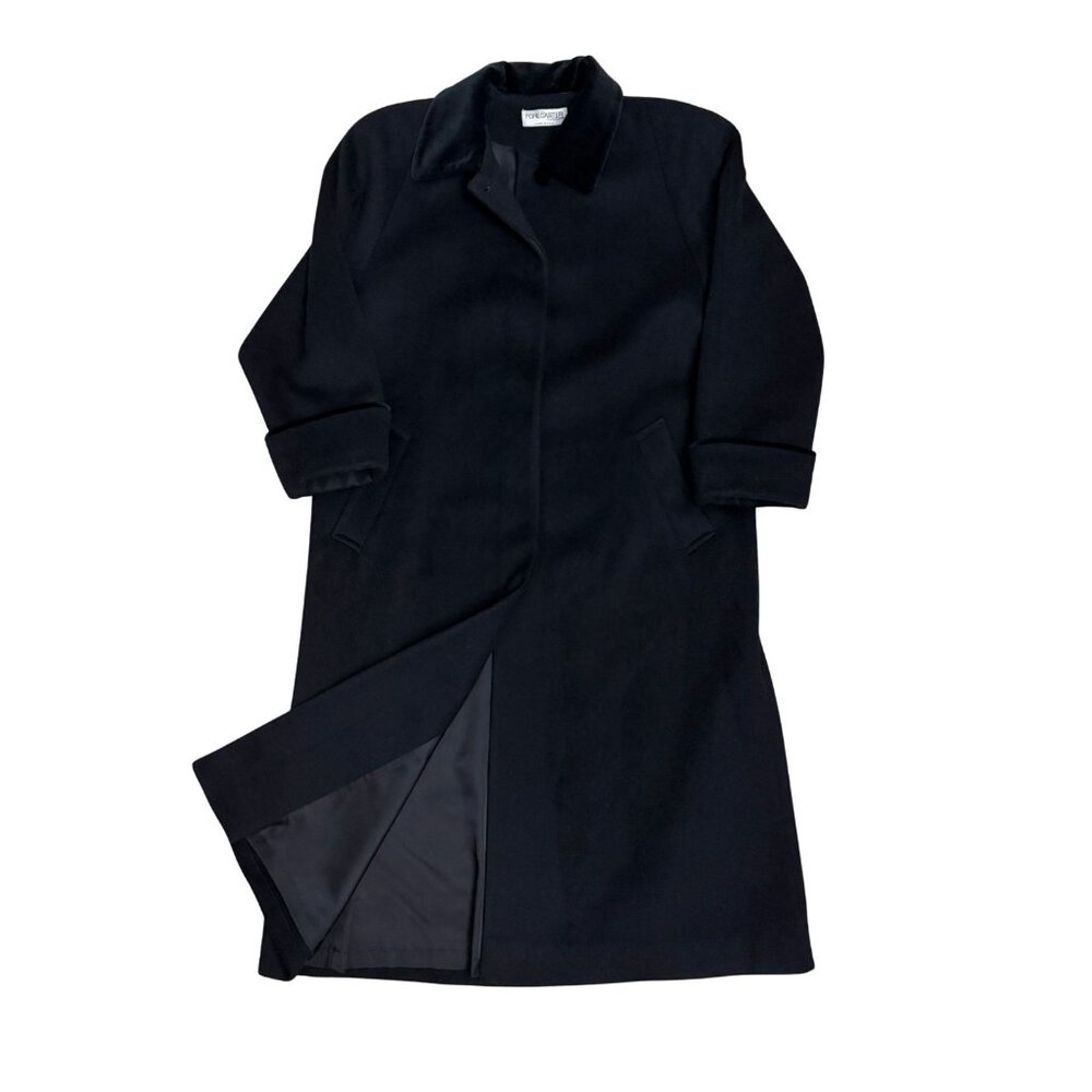 VINTAGE WOOL Forecaster of Boston Long Trench Winter Business Pea Coat Womens 10